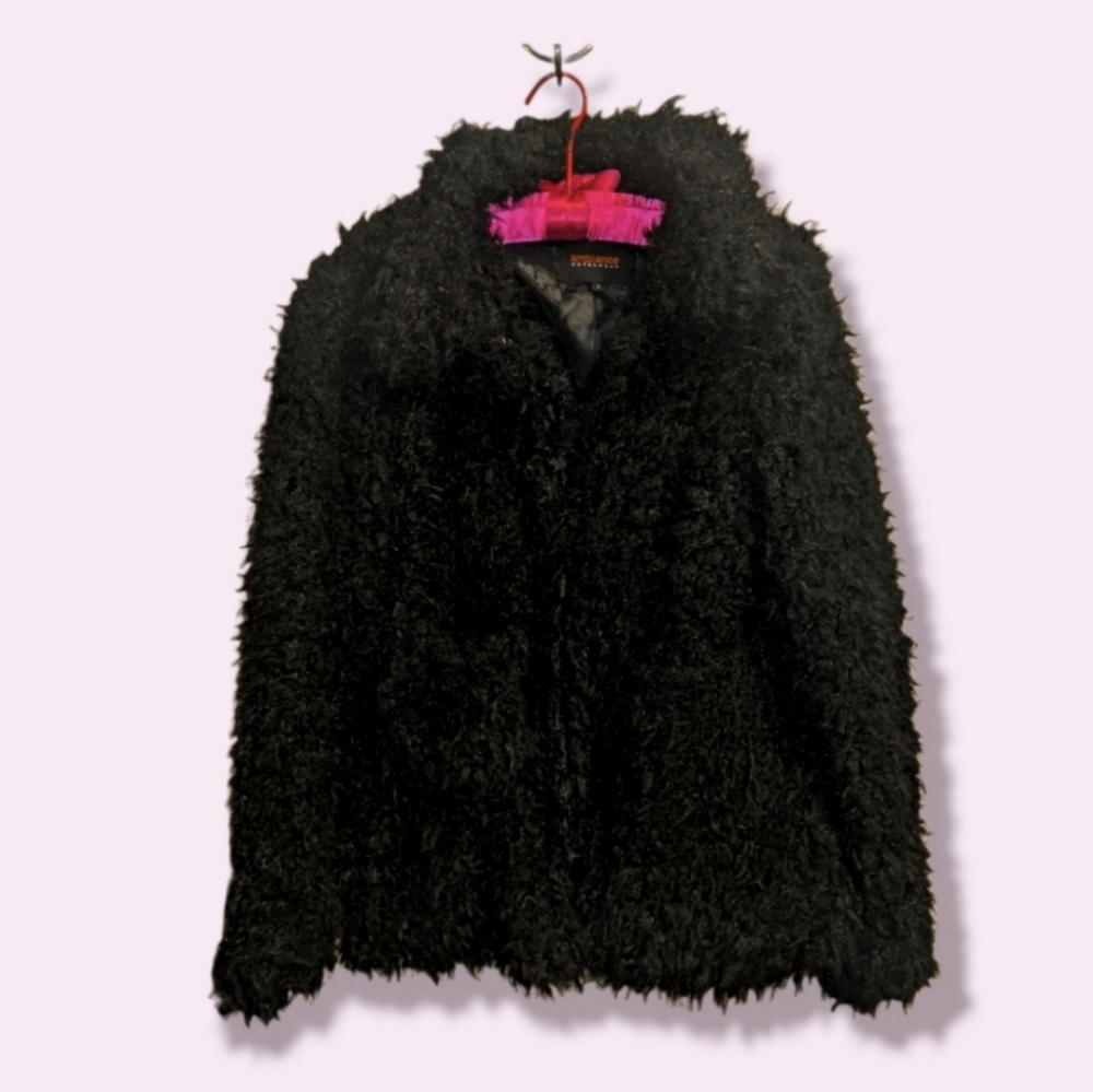 Faux fur jacket coat